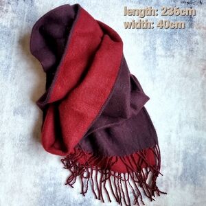 Burgundy and Red Scarf